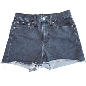 Levi's Women High Rise Jean Shorts, Black Size 29